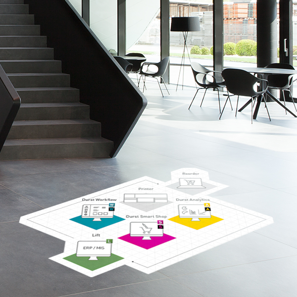 Fußbodenaufkleber - Freiform